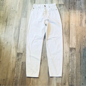 DOEN White “Lady” Jeans High-waisted Straight Leg, Size 25